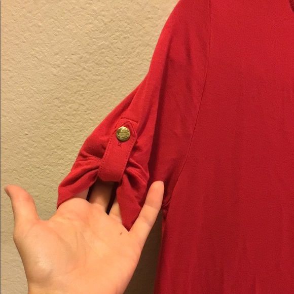 Red T-shirt Dress - Picture 4 of 4